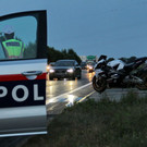 Motorrad-Sturz auf A1