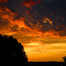 Sonnenuntergang in Salzburg
