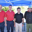 86 Vizekommandant Markus Mayr_ Kommandant Wolfgang St__cklmair_ B__rgermeister Martin Summer  und Feuerwehrmann Fred _Franz Semm