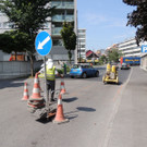    Einbau einer Induktionsschleife   