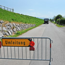 Straßensperre bis 10. August