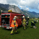 Übung der Ortsfeuerwehr Nenzing 2013 im Nenzinger Himmel