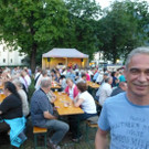 Bilder vom "Treffpunkt Schlossplatz" mit dem "Bergler Duo"