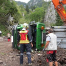 Lkw-Unfall in Nasswald am 27.8.2013