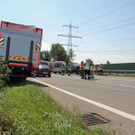 Kollision auf A14 bei Feldkirch Nord: Lkw fuhr auf Pkw auf
