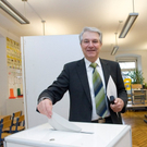Bilder der Stimmabgabe in Lustenau