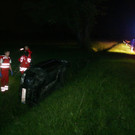 Dornbirn: Herrenloser Pkw im Straßengraben