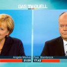 Merkel und Steinbrück im TV-Duell