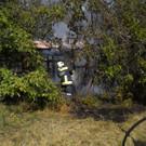 Gartenhüttenbrand in Hainburg an der Donau