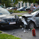 Zwei Verletzte bei Frontalzusammenstoß in Felixdorf