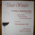 Bilder vom kulinarischen „Weinfest" im Berggasthof Fritsch am Buchenberg