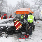 Langen: In Schneepflug geschleudert