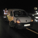 Lieferwagen verlor Vorderreifen: Einsatz auf der A1