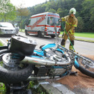 Rankweil: Motorradfahrer krachte gegen Mopedauto