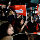 Wahl-Party der Parteien nach der Nationalratswahl