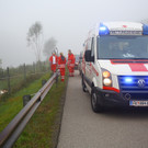 Unfall auf A14 zwischen Schlins und Nenzing: Pkw in Ill gestürzt