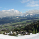 Wintereinzug in den Bergen