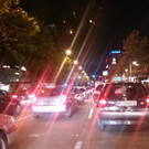 Stau nach Alkoholkontrolle bei der Lugner City in Wien