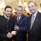 Kevin Micheli mit Bundespr__sident Dr_ Heinz Fischer und WKO Pr__sident Dr_ Christoph Leitl_copyright_Peter Lechner HBF_jpg-1381