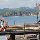 Arbeiten an der Hinterbühne