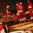 Große Feuerwehrübung in der Harder Nachtschicht