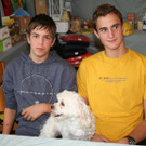 Florian und Fabian verkauften Tombola Lose.JPG