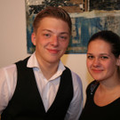 Barmitarbeiter Markus Skrobanek und Daniela Matzer.JPG