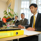 Pressekonferenz zur Testamentsaffäre in Dornbirn