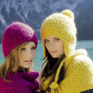 Das gestrickte Modell: Mütze mit und ohne Ohrenklappen aus "Molle"