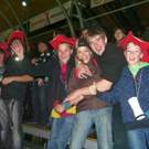 Jubelnde Bulldog-Fans
