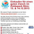 Einkaufen für einen guten Zweck am Wochenende im Zimbapark