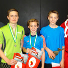 Die sechs SpielerInnen, die es aufs Podium schafften