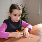 15 Zeichne mit Lineal und Bleistift ein kleines Rechteck auf das braune Papier.JPG