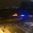 Leserreporter: Feuer auf der "Copa Cagrana"