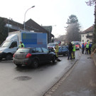 Unfall mit drei Fahrzeugen in Lustenau