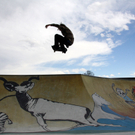 Skateboarding im Harder Skatepark