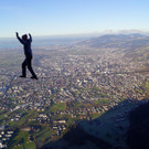 Slackline am Breitenberg gespannt