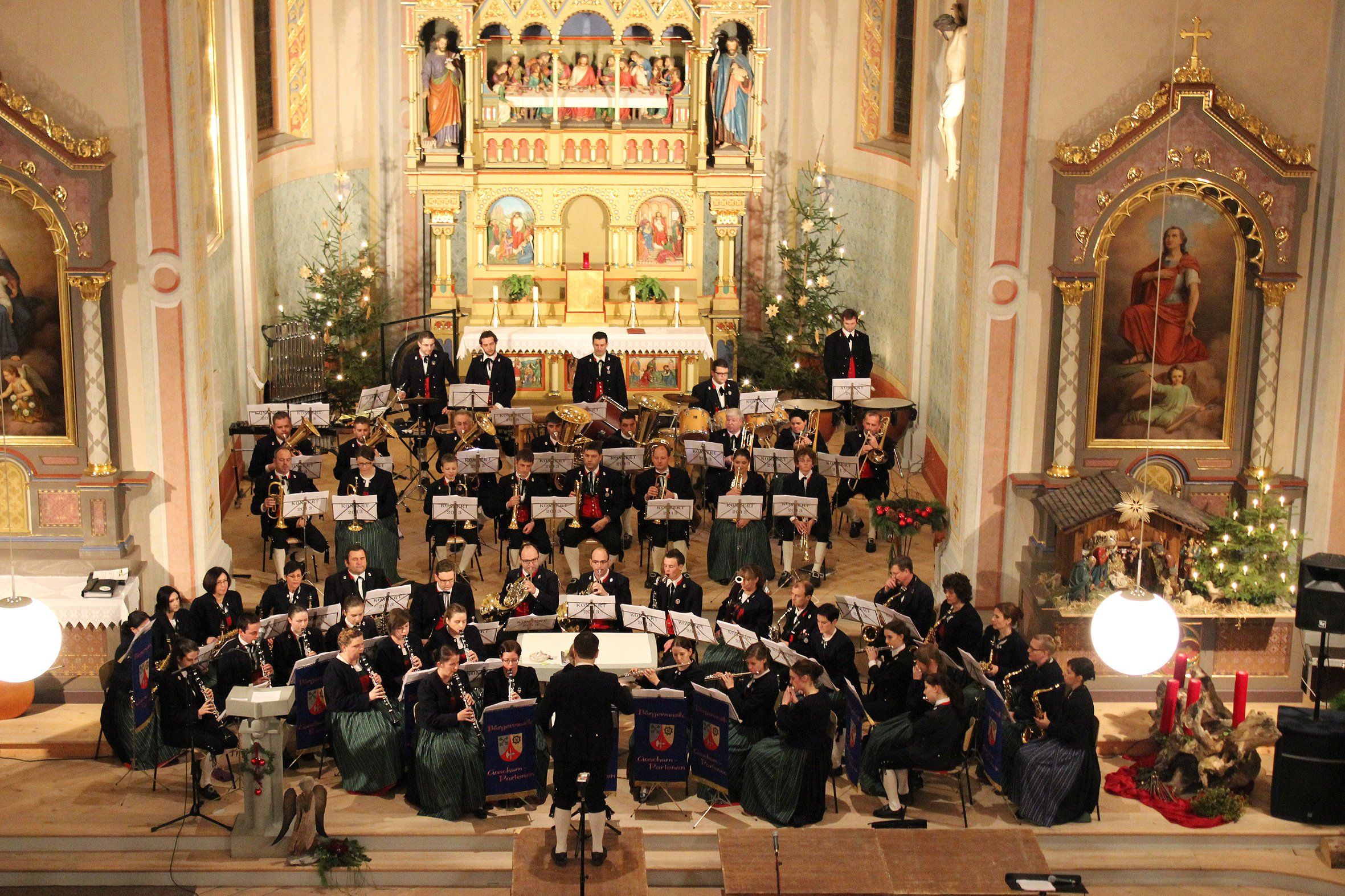 Feierliches Jahresabschlusskonzert der Bürgermusik Gaschurn-Partenen.