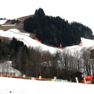 Die Streif in Kitzbühel eine Woche vor dem Hahnenkamm-Rennen