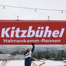 Neuschnee auf der Streif am Dienstag in Kitzbühel