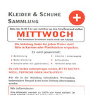 Postwurfsendung der illegalen Kleidersammlung