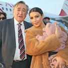 Kim Kardashian nach der Landung in Wien