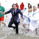 Jimmy Fallon Eis-Schwimmen