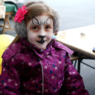 Kinderschminken beim Wochenmarkt