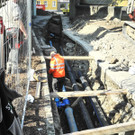 Leitungsbau erfordert Sperre