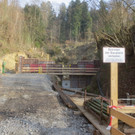 Errichtung einer Balkensperre beim Klausmühlebach 