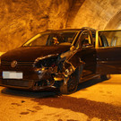 Wirtatobel Tunnel: Pkw kollidiert mit Motorrad