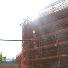 Baustelle Montforthaus Anfang April