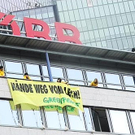 Greenpeace besetzt ÖBB-Zentrale am Wienerberg