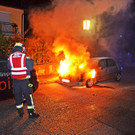 PKW in Vollbrand